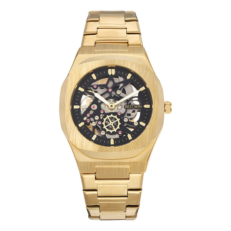 Fashion Alloy Watch Men's Watch BESTWIN Hollow Butterfly Clasp