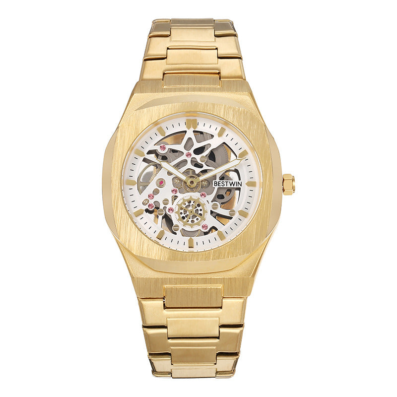 Fashion Alloy Watch Men's Watch BESTWIN Hollow Butterfly Clasp