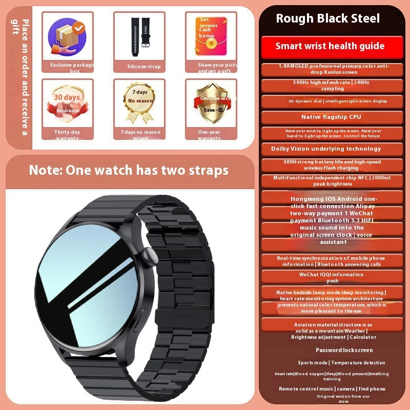 Smart Watch Bluetooth Calling Heart Rate Blood Pressure Multifunction